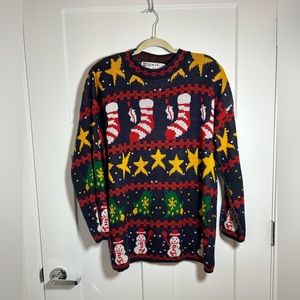Plus size vintage Christmas sweater, women’s plus size sweater 20W